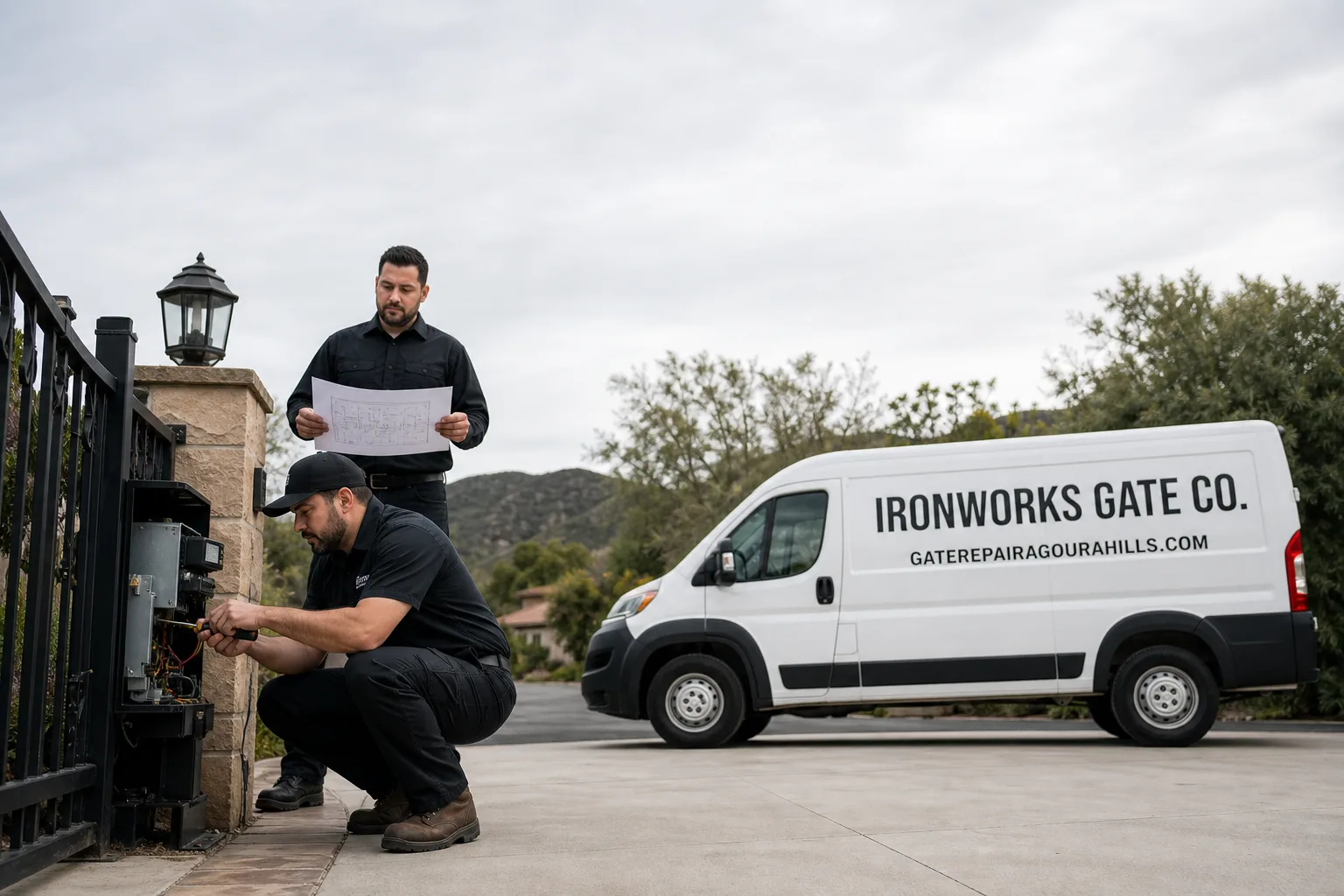 Gate Access Control in Agoura Hills, CA | Ironworks Gate Co.